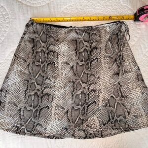 Altar'd State Black & White Snakeskin Skirt